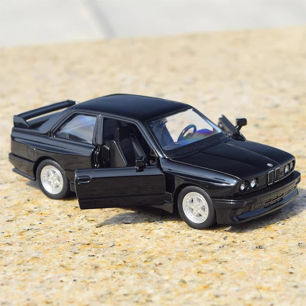 [TOY] 1:36 BMW 1988 M3 E30 Black Model Car Die-Cast