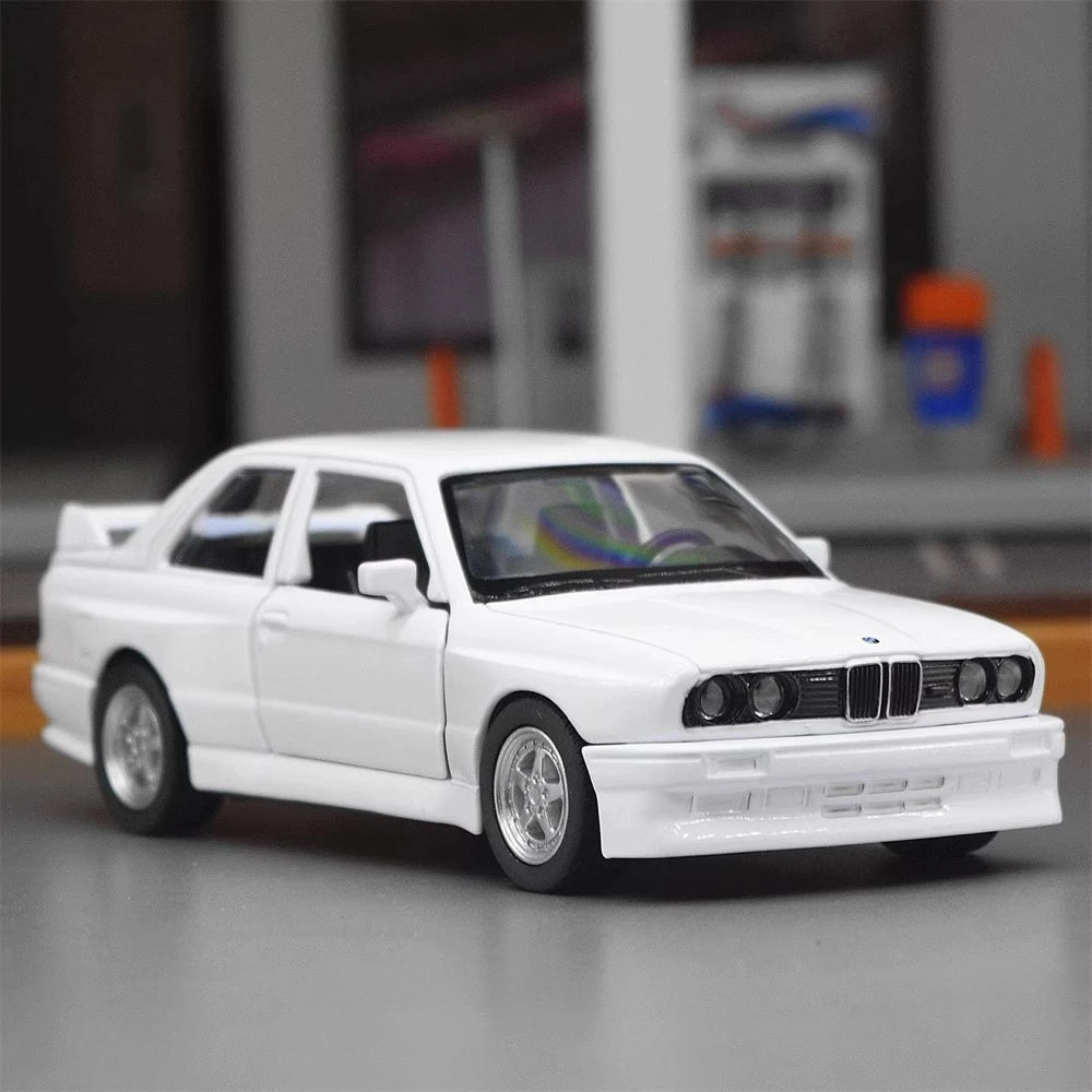 [TOY] 1:36 BMW 1988 M3 E30 White Model Car Die-Cast