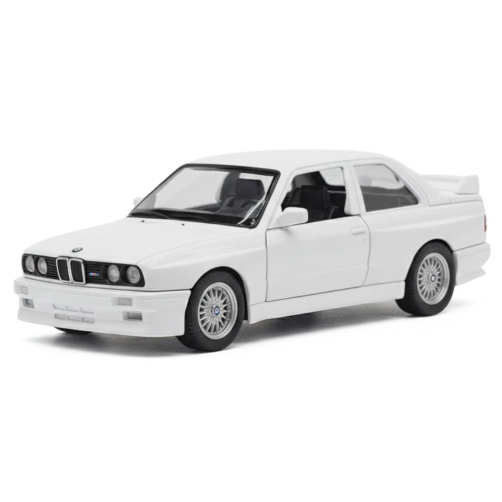 [TOY] 1:36 BMW 1988 M3 E30 White Model Car Die-Cast