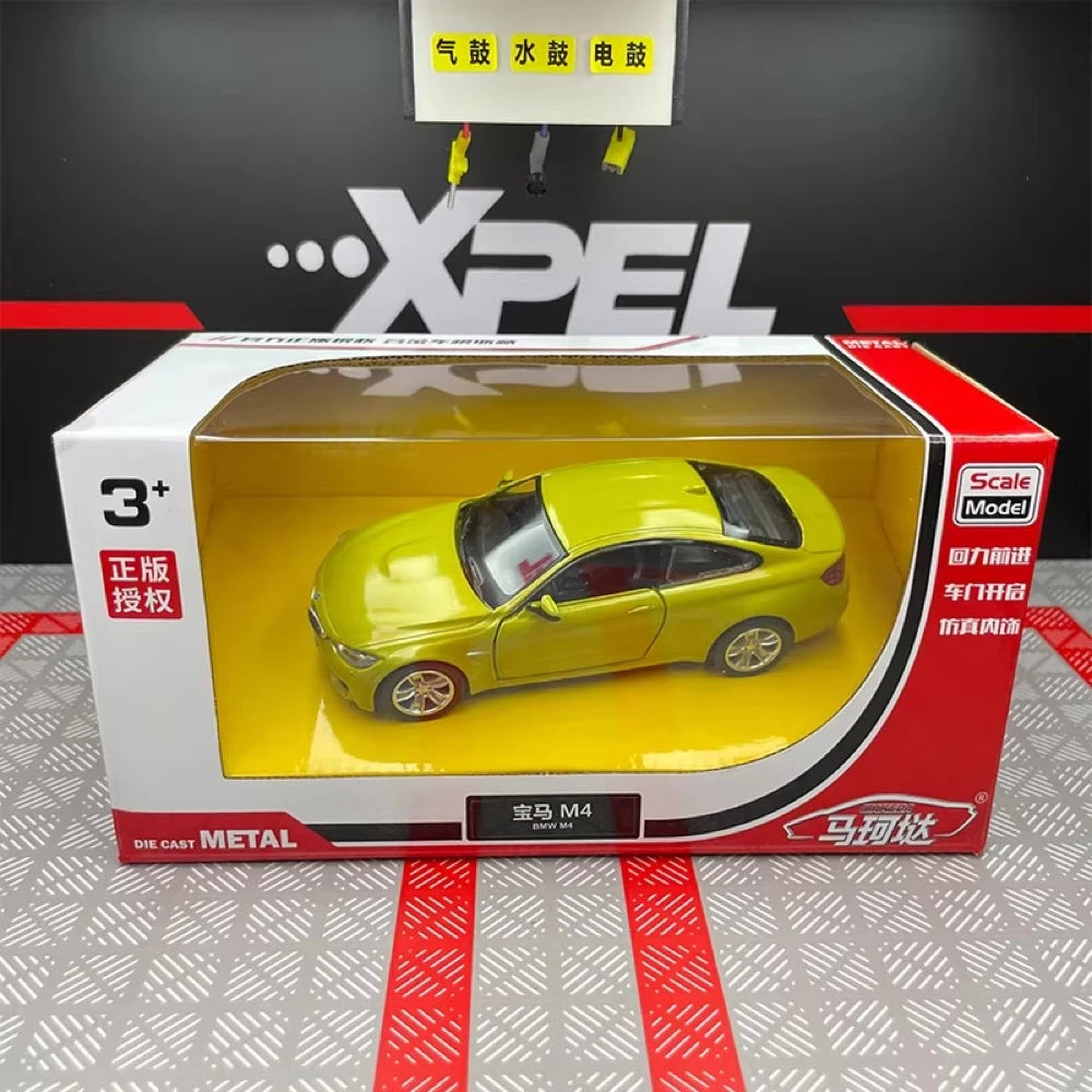 [TOY] 1:36 BMW 2014 F82 M4 Green Model Car Die-Cast