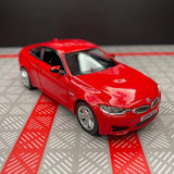 [TOY] 1:36 BMW 2014 F82 M4 Red Model Car Die-Cast