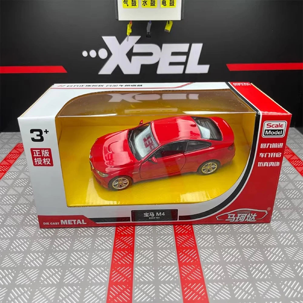 [TOY] 1:36 BMW 2014 F82 M4 Red Model Car Die-Cast