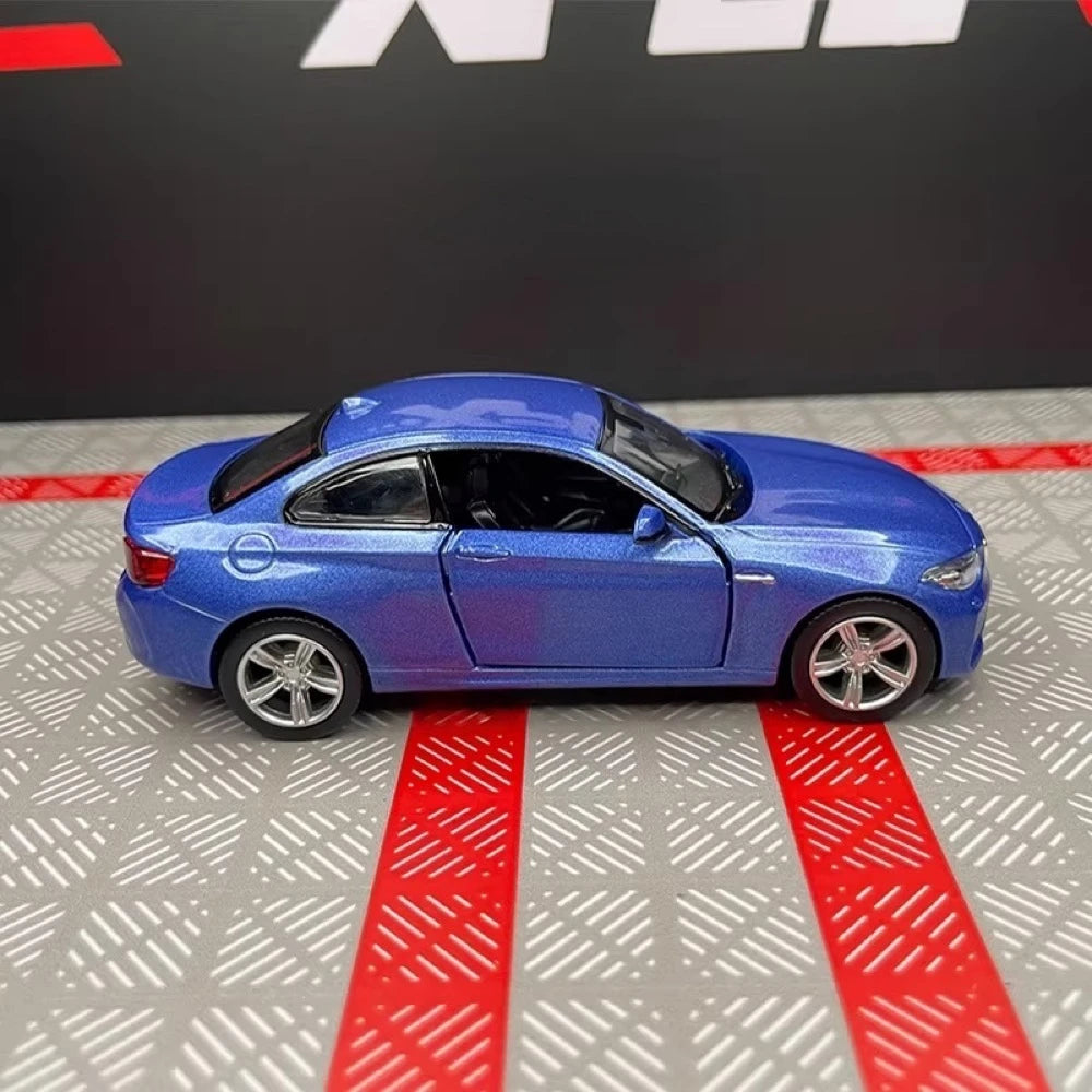 [TOY] 1:36 BMW 2016 F87 M2 Blue Model Car Die-Cast