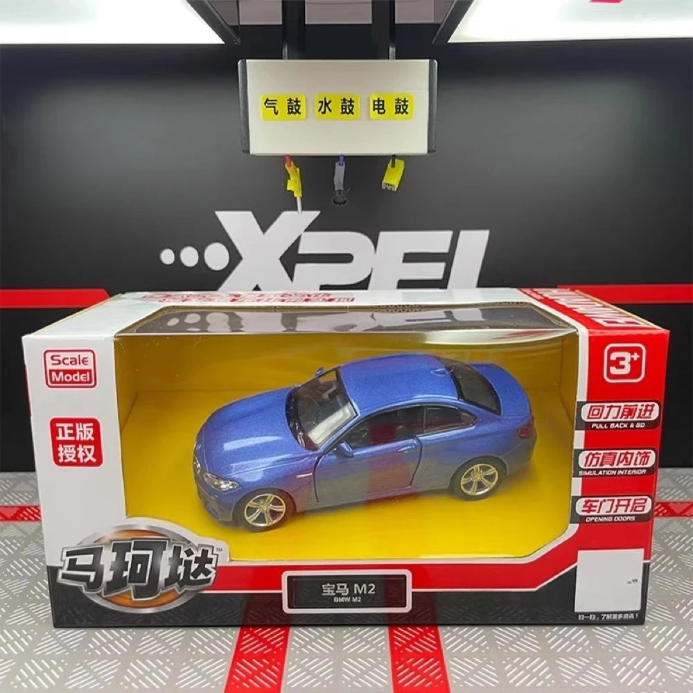 [TOY] 1:36 BMW 2016 F87 M2 Blue Model Car Die-Cast
