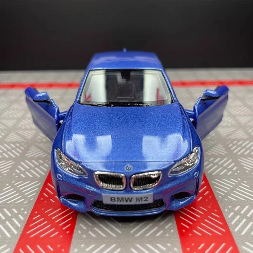 [TOY] 1:36 BMW 2016 F87 M2 Blue Model Car Die-Cast