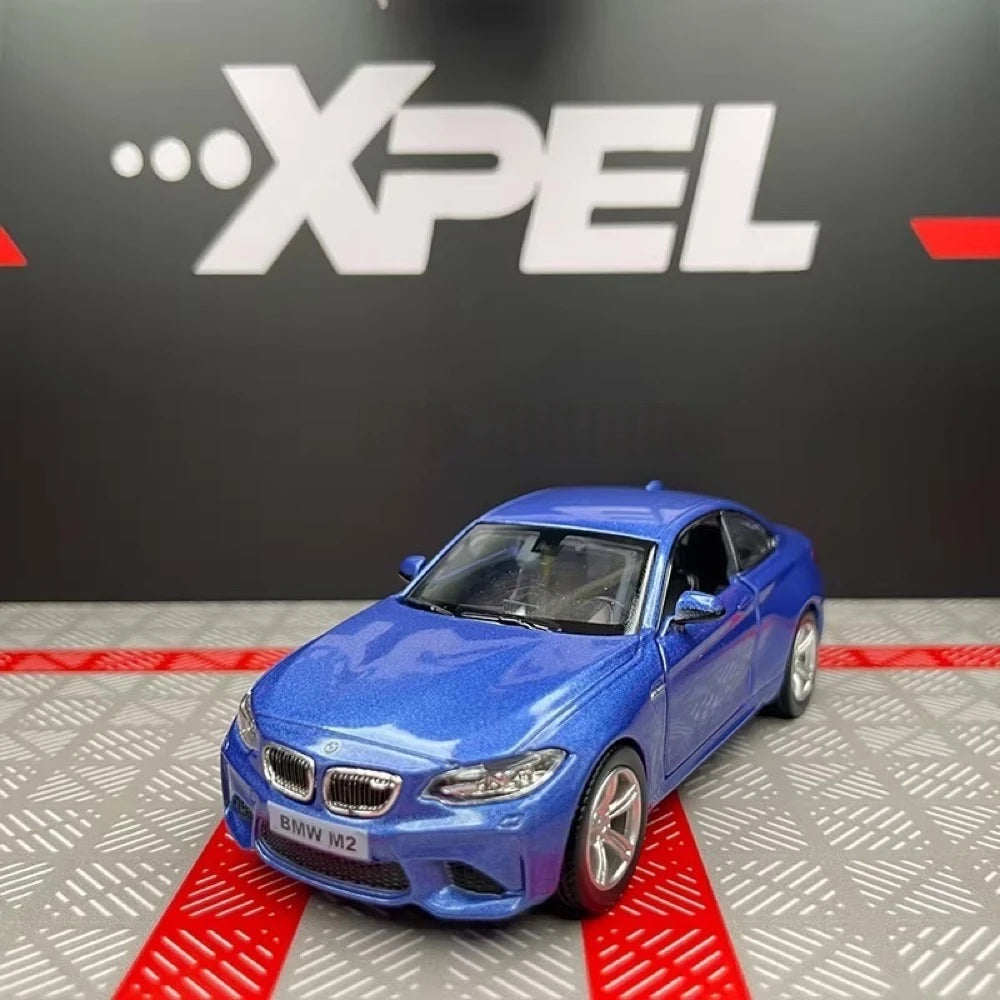 [TOY] 1:36 BMW 2016 F87 M2 Blue Model Car Die-Cast