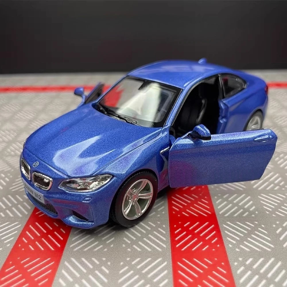 [TOY] 1:36 BMW 2016 F87 M2 Blue Model Car Die-Cast