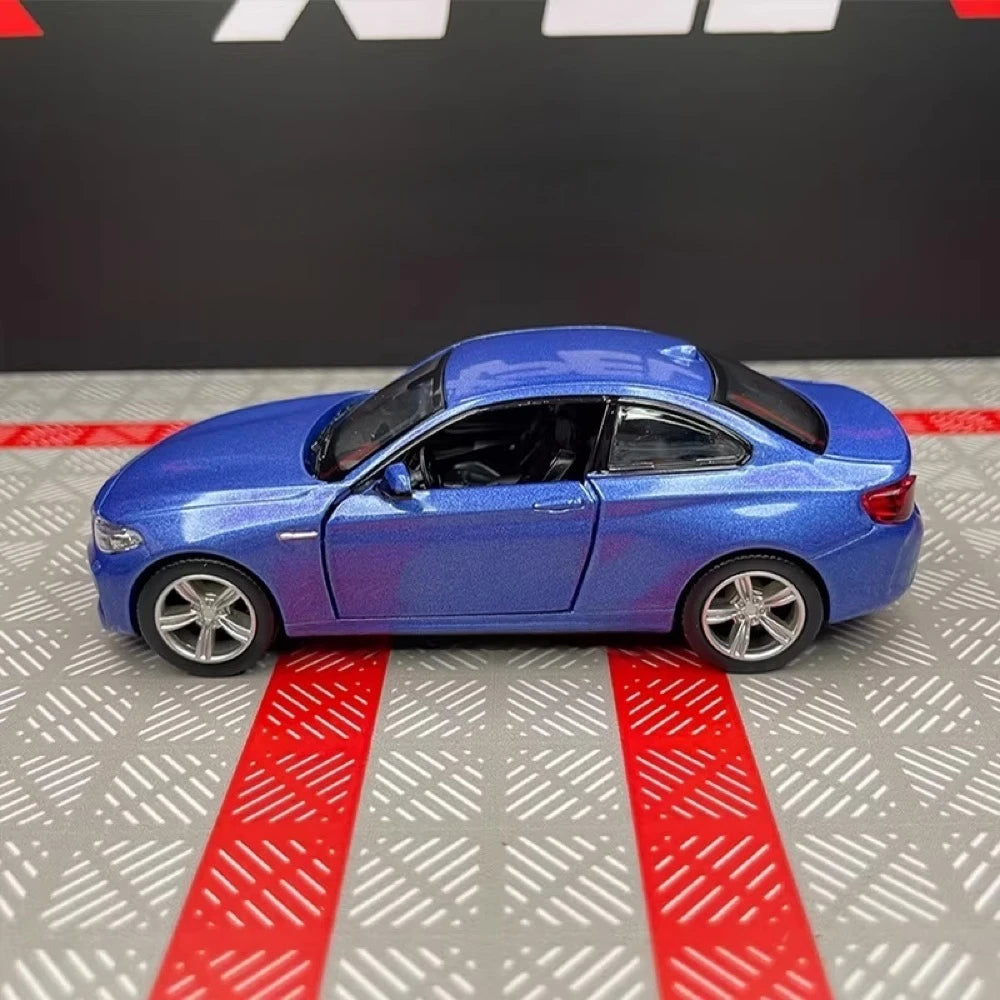 [TOY] 1:36 BMW 2016 F87 M2 Blue Model Car Die-Cast
