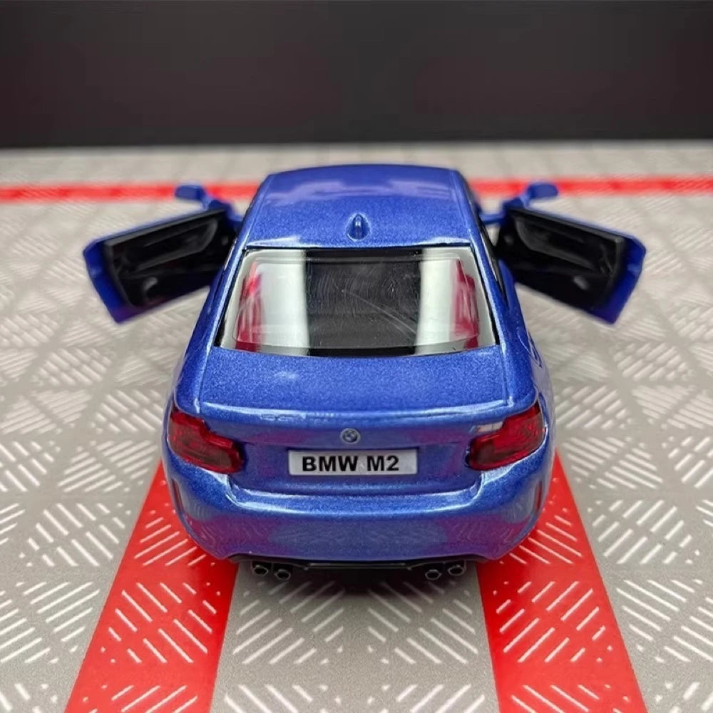 [TOY] 1:36 BMW 2016 F87 M2 Blue Model Car Die-Cast