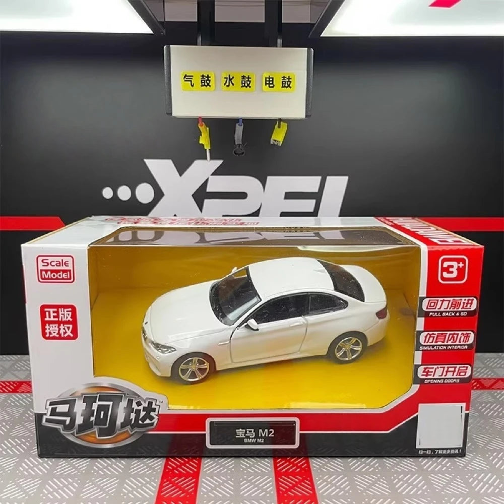 [TOY] 1:36 BMW 2016 F87 M2 White Model Car Die-Cast