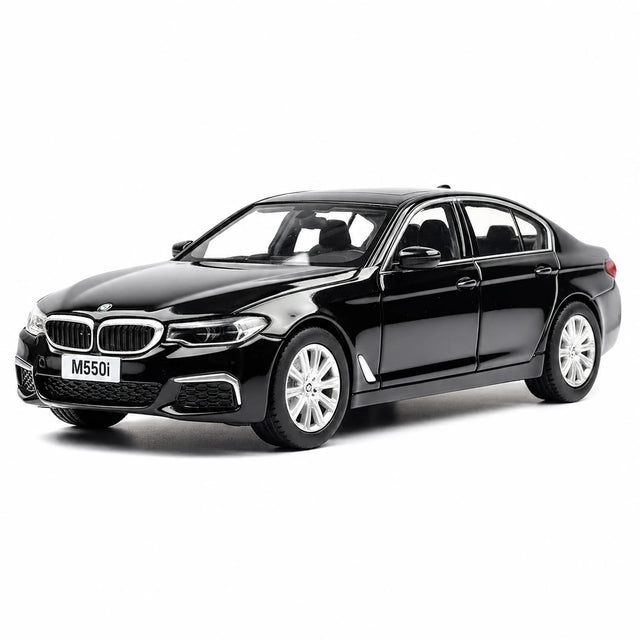 BMW 2017 G30 M550i Schwarzer 1:36 – Druckguss-Displaymodell Druckguss