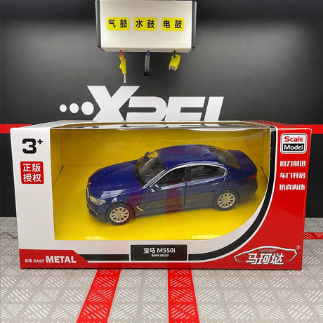 BMW 2017 G30 M550i Blue 1:36 – Modelo de Exhibición de Fundición a Presión