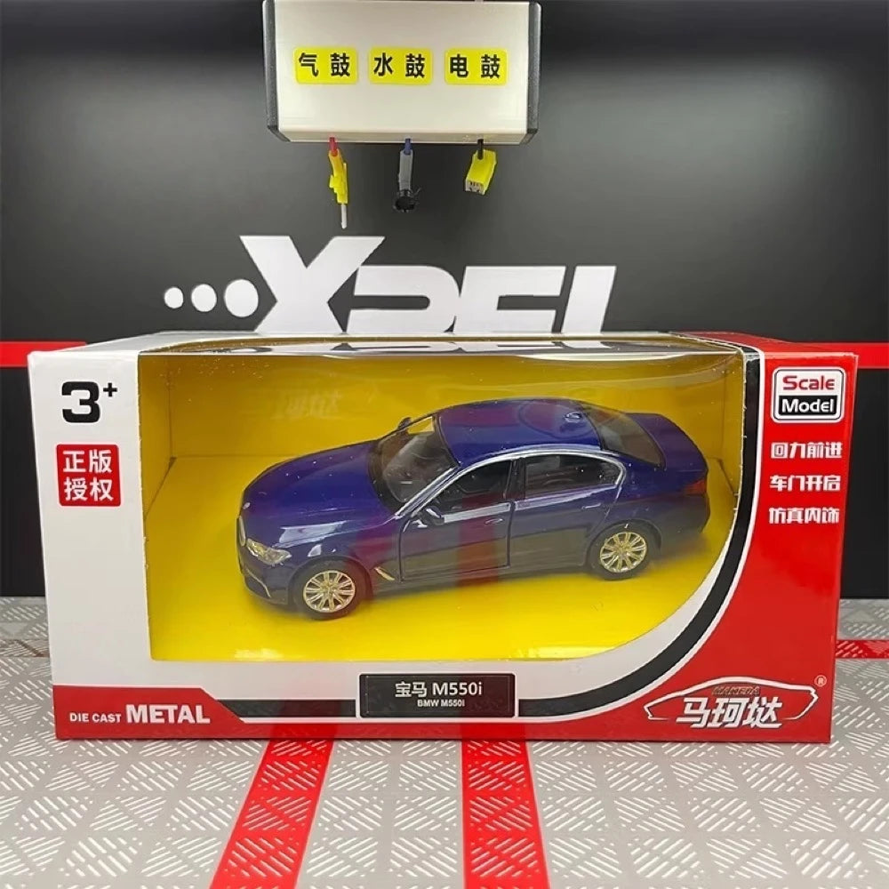 [TOY] 1:36 BMW 2017 G30 M550i Blue Model Car Die-Cast