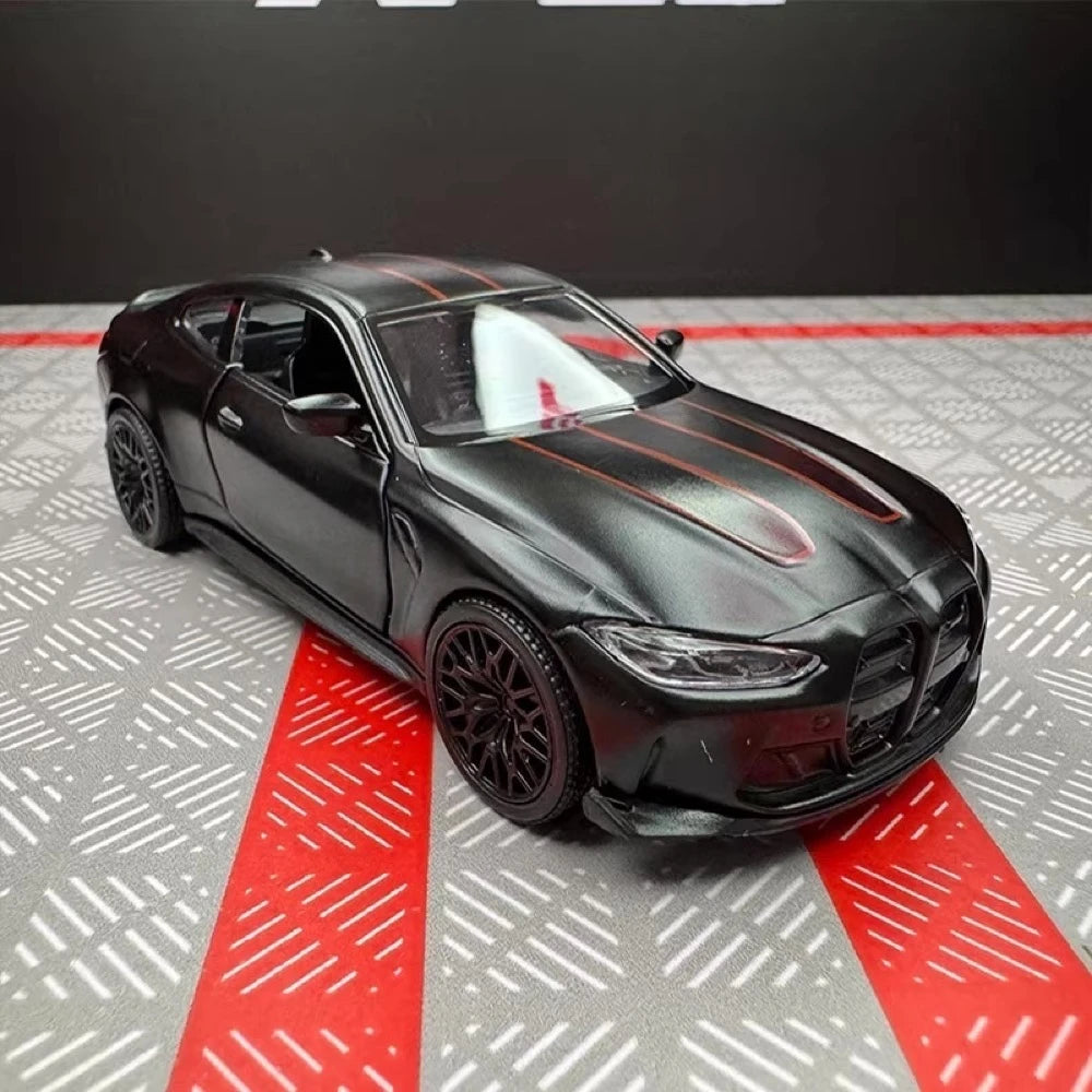 [TOY] 1:36 BMW 2023 G82 M4 CSL Black Model Car Die-Cast