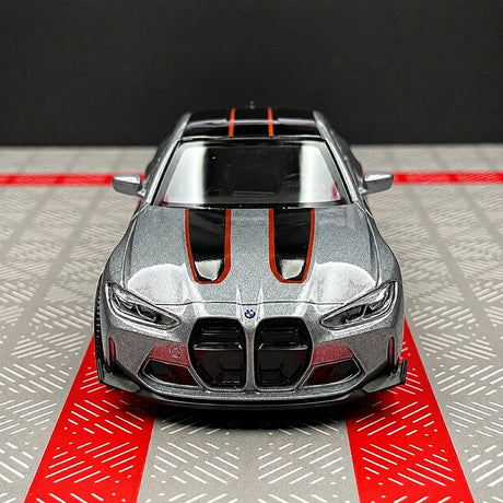 BMW 2023 G82 M4 CSL Gray 1:36 – Modelo de Exhibición de Fundición a Presión