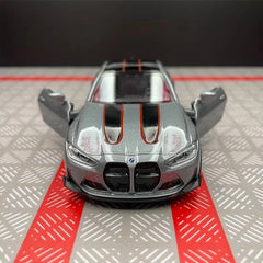 [TOY] 1:36 BMW 2023 G82 M4 CSL Gray Model Car Die-Cast