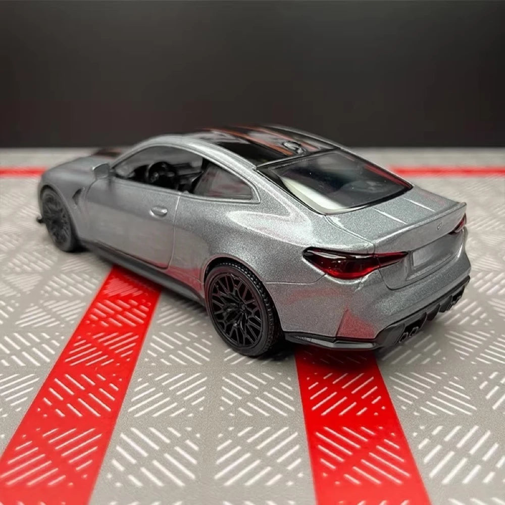 [TOY] 1:36 BMW 2023 G82 M4 CSL Gray Model Car Die-Cast