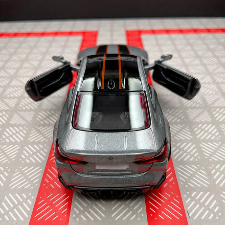 BMW 2023 G82 M4 CSL Gray 1:36 – Modelo de Exhibición de Fundición a Presión