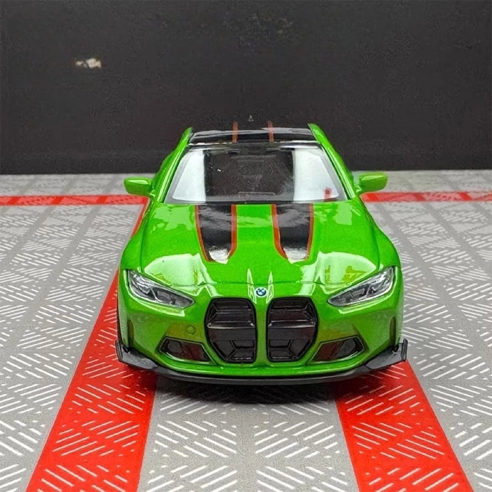 [TOY] 1:36 BMW 2023 G82 M4 CSL Green Model Car Die-Cast