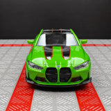 BMW 2023 G82 M4 CSL Green 1:36 – Modelo de exhibición de fundición a presión
