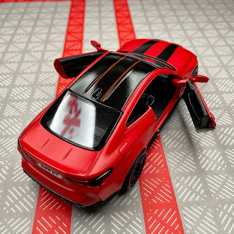 BMW 2023 G82 M4 CSL Red 1:36 – Modelo de exhibición de fundición a presión