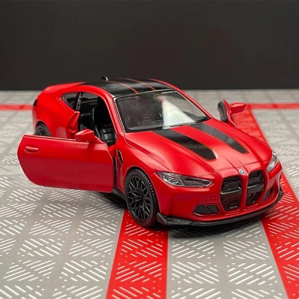 [TOY] 1:36 BMW 2023 G82 M4 CSL Red Model Car Die-Cast