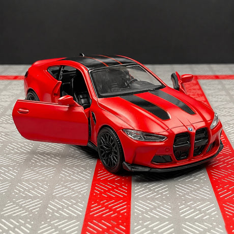 BMW 2023 G82 M4 CSL Red 1:36 – Modelo de exhibición de fundición a presión