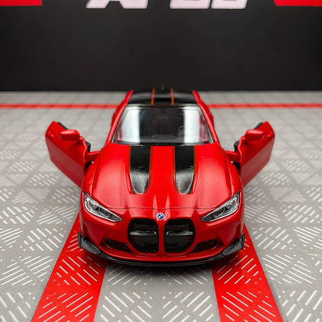 BMW 2023 G82 M4 CSL Red 1:36 – Modelo de exhibición de fundición a presión