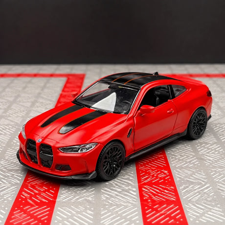 BMW 2023 G82 M4 CSL Red 1:36 – Modelo de exhibición de fundición a presión