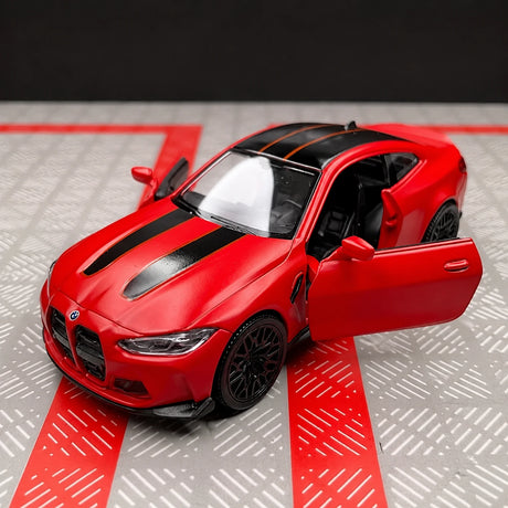BMW 2023 G82 M4 CSL Red 1:36 – Modelo de exhibición de fundición a presión