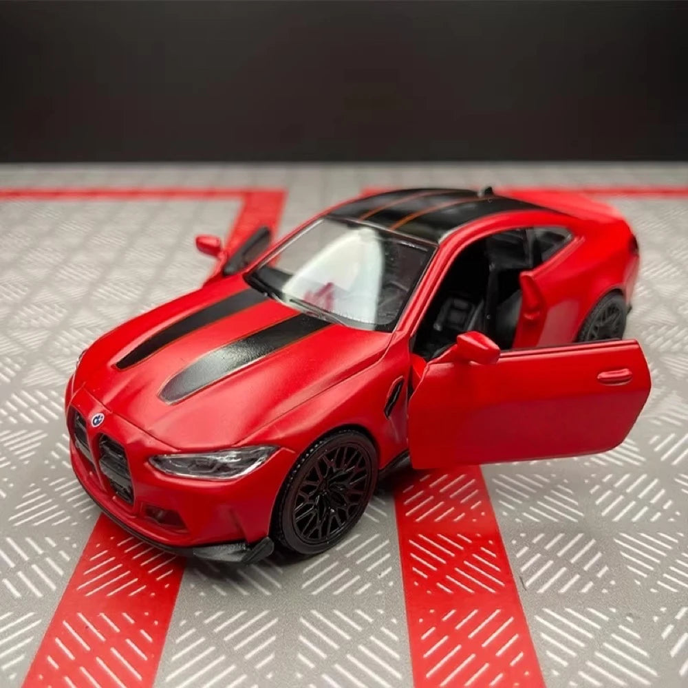 [TOY] 1:36 BMW 2023 G82 M4 CSL Red Model Car Die-Cast