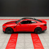 BMW 2023 G82 M4 CSL Roter 1:36 – Druckguss-Display-Modell in Druckguss