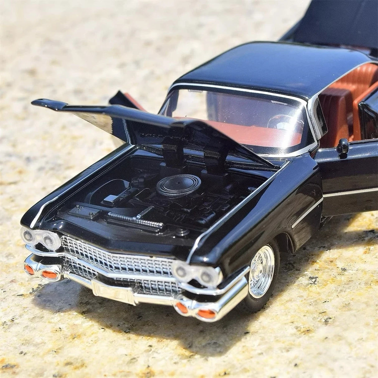 Cadillac 1959 Series 62 Eldorado Biarritz Black 1:36 – Diecast Display Model Die-Cast