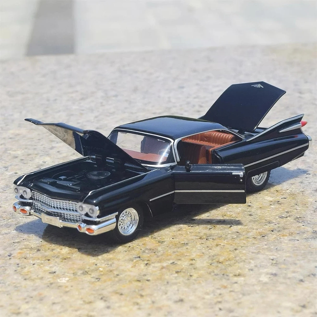 Cadillac 1959 Series 62 Eldorado Biarritz Black 1:36 – Diecast Display Model Die-Cast
