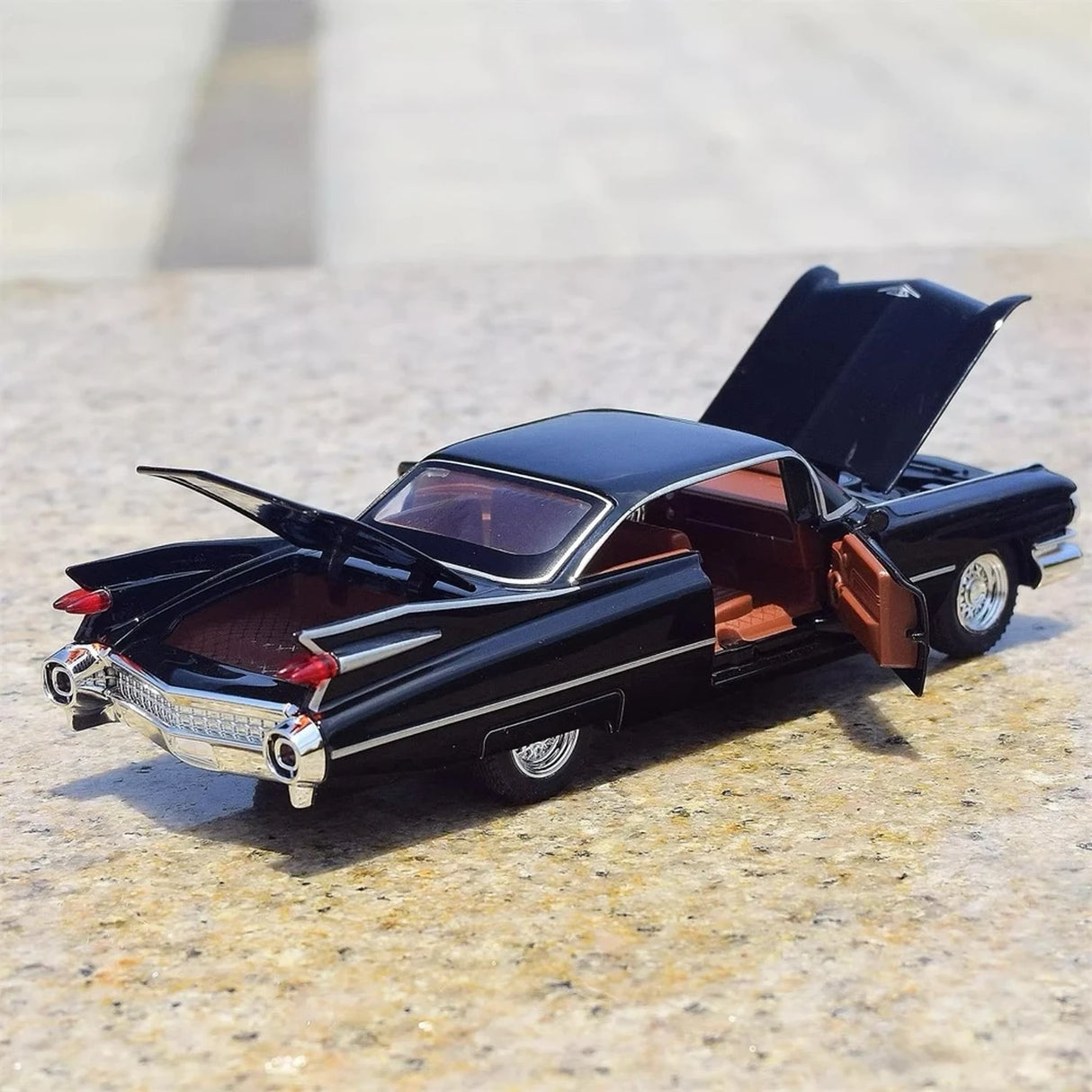 Cadillac 1959 Series 62 Eldorado Biarritz Black 1:36 – Diecast Display Model Die-Cast