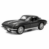 [TOY] 1:36 Chevrolet 1963 Corvette Sting Ray Black Model Car Die-Cast