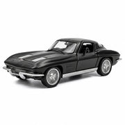 Chevrolet 1963 Corvette Sting Ray الأسود 1:36 – مجسم سيارة معدني للعرض