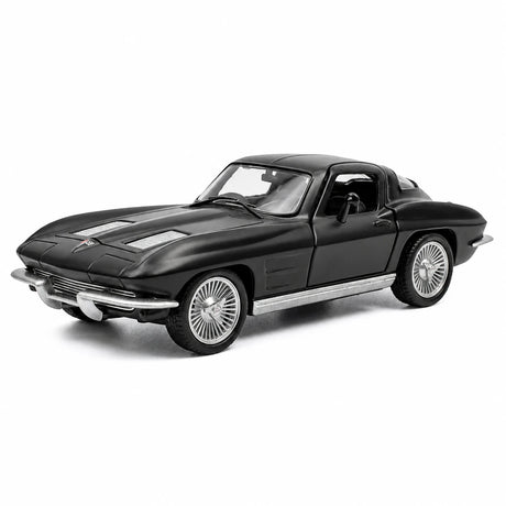 [TOY] 1:36 Chevrolet 1963 Corvette Sting Ray Black Model Car Die-Cast
