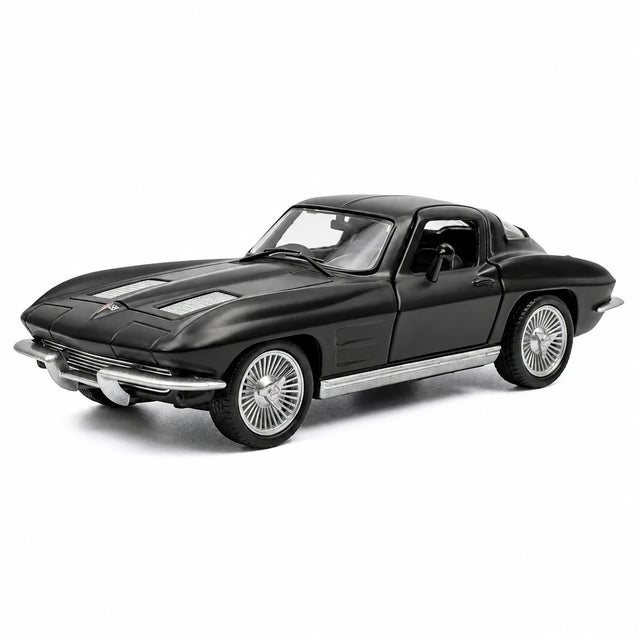 [TOY] 1:36 Chevrolet 1963 Corvette Sting Ray Black Model Car Die-Cast