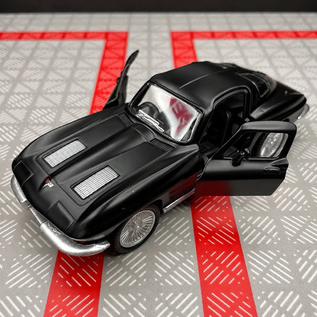 [TOY] 1:36 Chevrolet 1963 Corvette Sting Ray Black Model Car Die-Cast