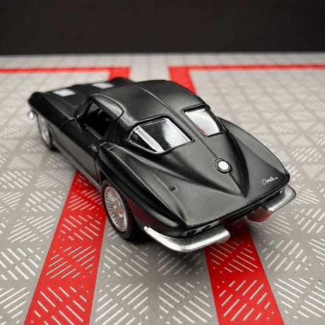 [TOY] 1:36 Chevrolet 1963 Corvette Sting Ray Black Model Car Die-Cast