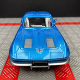 [TOY] 1:36 Chevrolet 1963 Corvette Sting Ray Blue Model Car Die-Cast