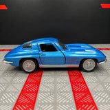 [TOY] 1:36 Chevrolet 1963 Corvette Sting Ray Blue Model Car Die-Cast