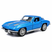 Chevrolet 1963 Corvette Sting Ray الأزرق 1:36 – مجسم سيارة معدني للعرض