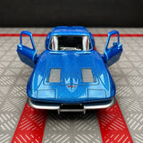 [TOY] 1:36 Chevrolet 1963 Corvette Sting Ray Blue Model Car Die-Cast