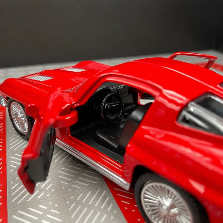 [TOY] 1:36 Chevrolet 1963 Corvette Sting Ray Red Model Car Die-Cast