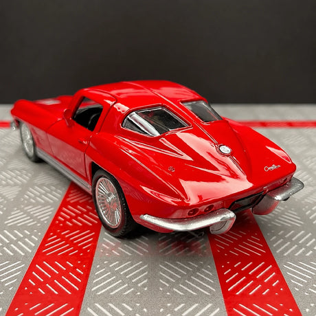 [TOY] 1:36 Chevrolet 1963 Corvette Sting Ray Red Model Car Die-Cast
