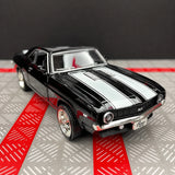 [TOY] 1:36 Chevrolet 1969 Camaro SS Glossy Black Model Car Die-Cast