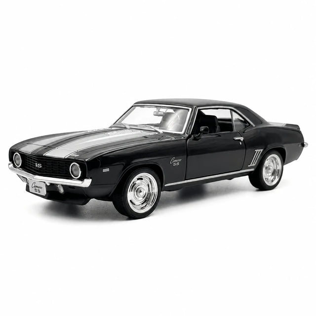 [TOY] 1:36 Chevrolet 1969 Camaro SS Glossy Black Model Car Die-Cast