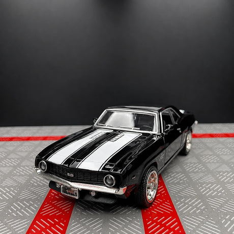 [TOY] 1:36 Chevrolet 1969 Camaro SS Glossy Black Model Car Die-Cast